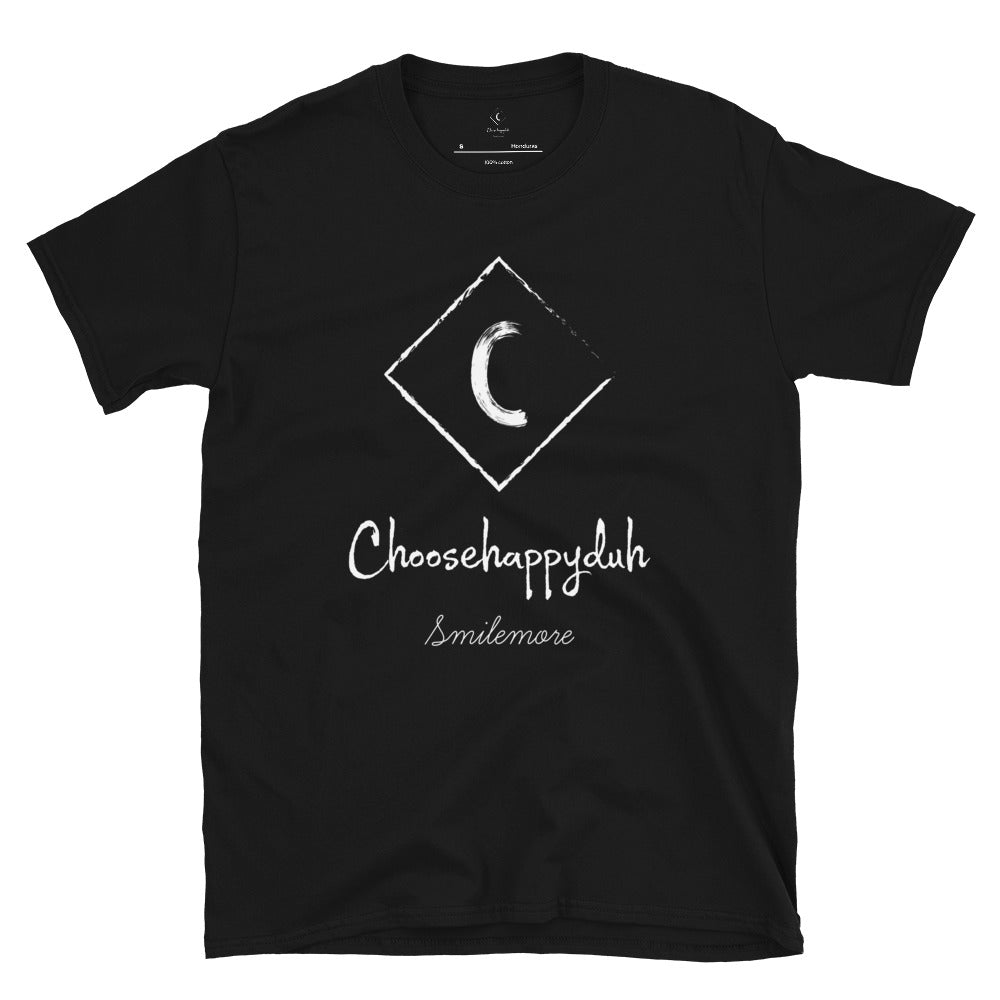 choosehappyduh White Original Logo Unisex T-Shirt