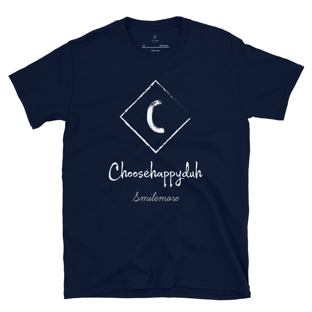 choosehappyduh White Original Logo Unisex T-Shirt