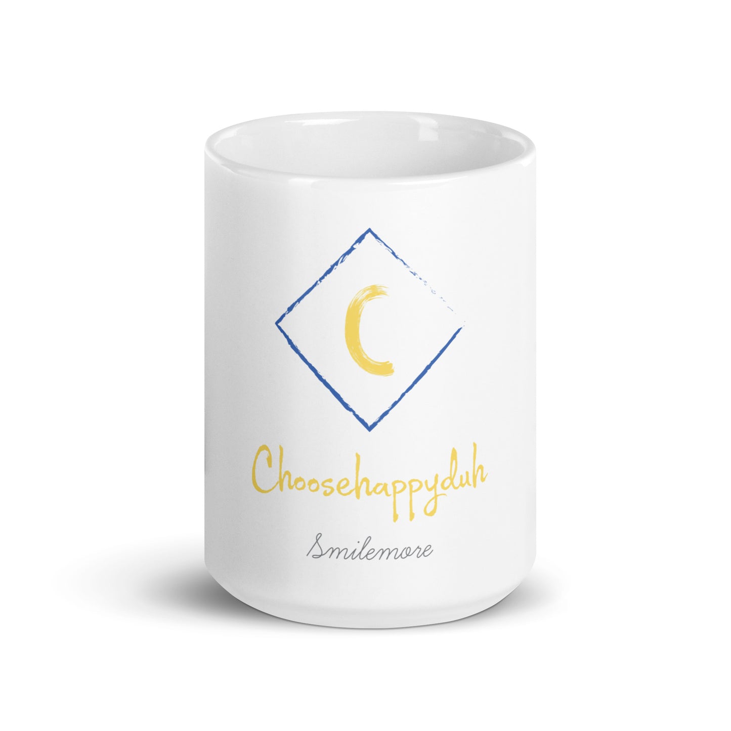 choosehappyduh Original Logo White glossy mug