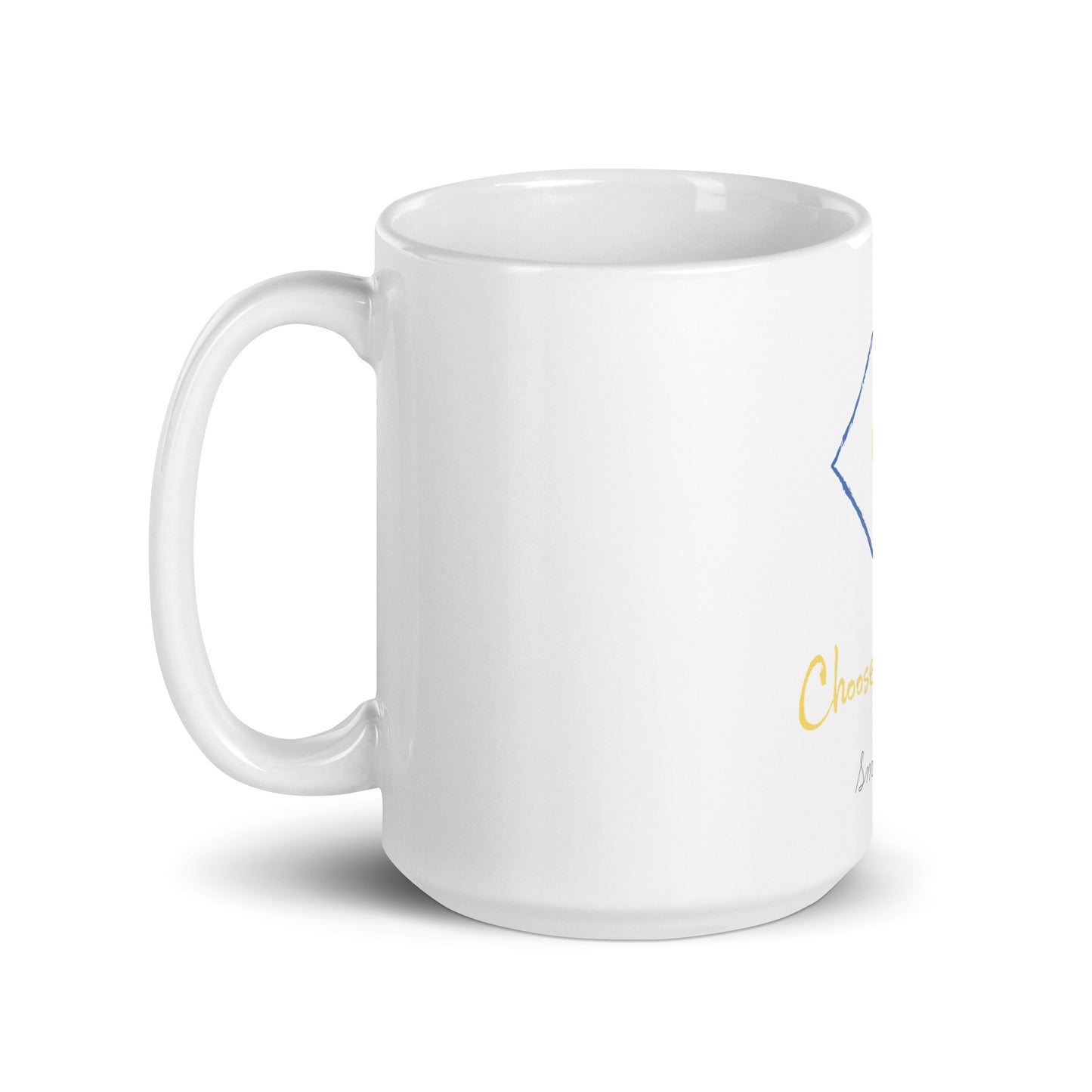 choosehappyduh Original Logo White glossy mug