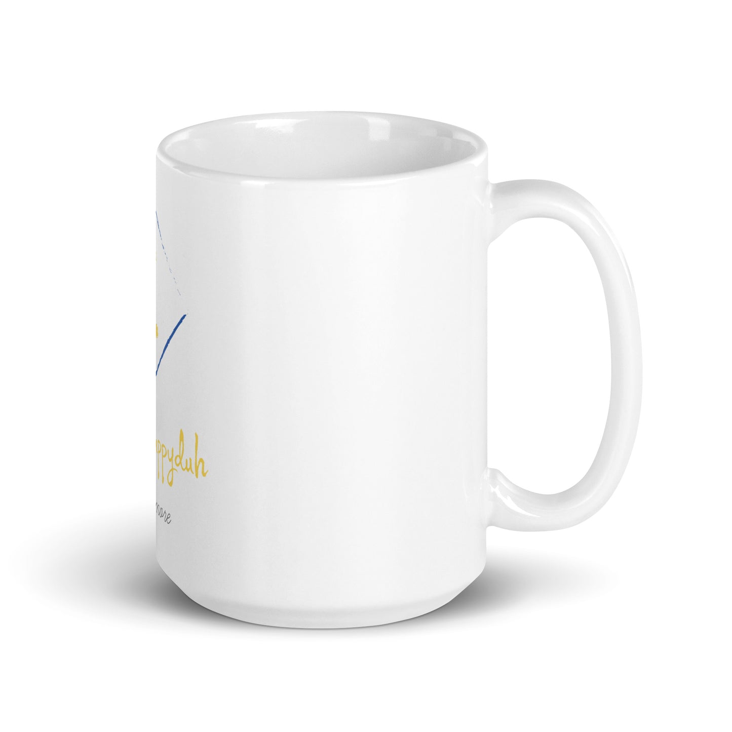 choosehappyduh Original Logo White glossy mug